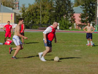 Товарищеский матч по футболу в День знаний (ЦЗВС, Новосибирск)