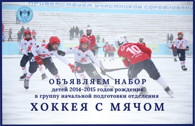 Набор детей 2014-2015г.р. в группу отделения хоккея с мячом