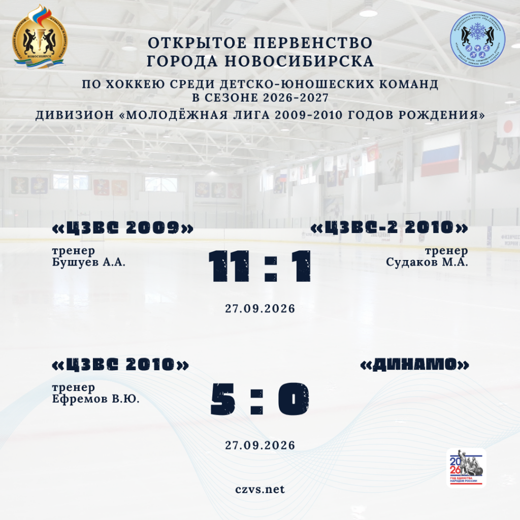 Первенство города Новосибирска и Новосибирской области по хоккею дивизион юниорская лига 2010 года рождения