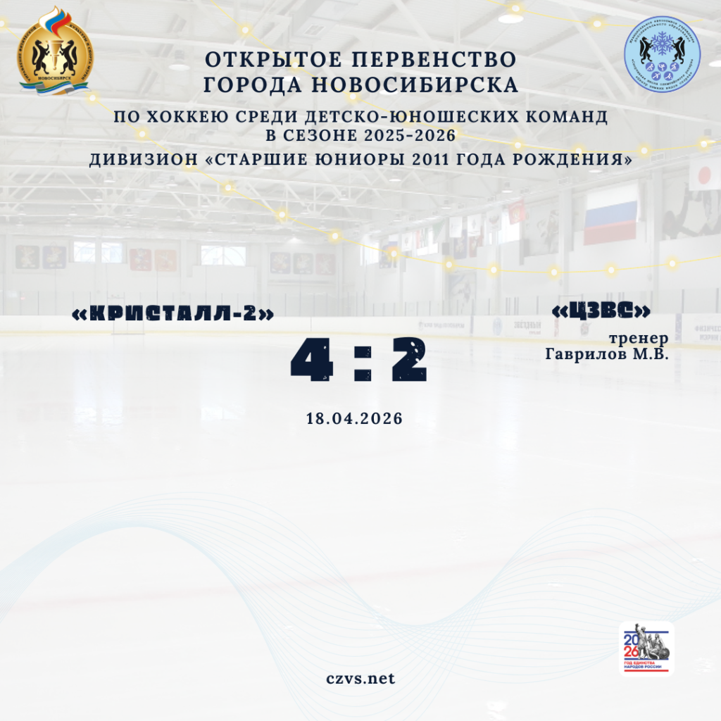 Первенство города Новосибирска и Новосибирской области по хоккею дивизион старшие юниоры 2011 года рождения
