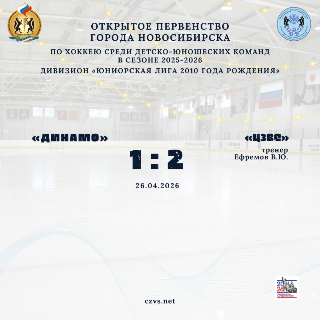 Первенство города Новосибирска и Новосибирской области по хоккею дивизион юниорская лига 2010 года рождения