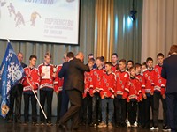 Награждение лауреатов первенства города по хоккею
