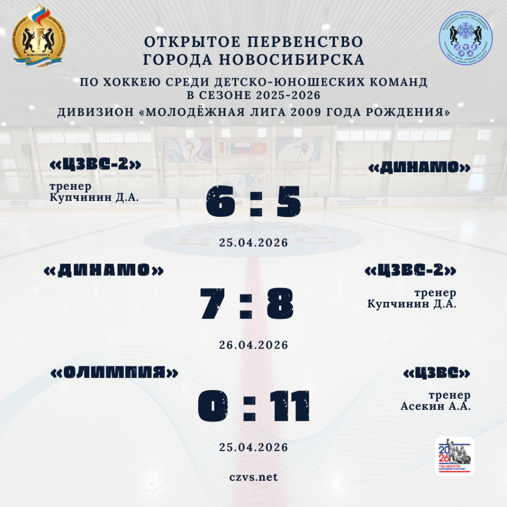 Первенство города Новосибирска и Новосибирской области по хоккею дивизион молодёжная лига 2009 года рождения